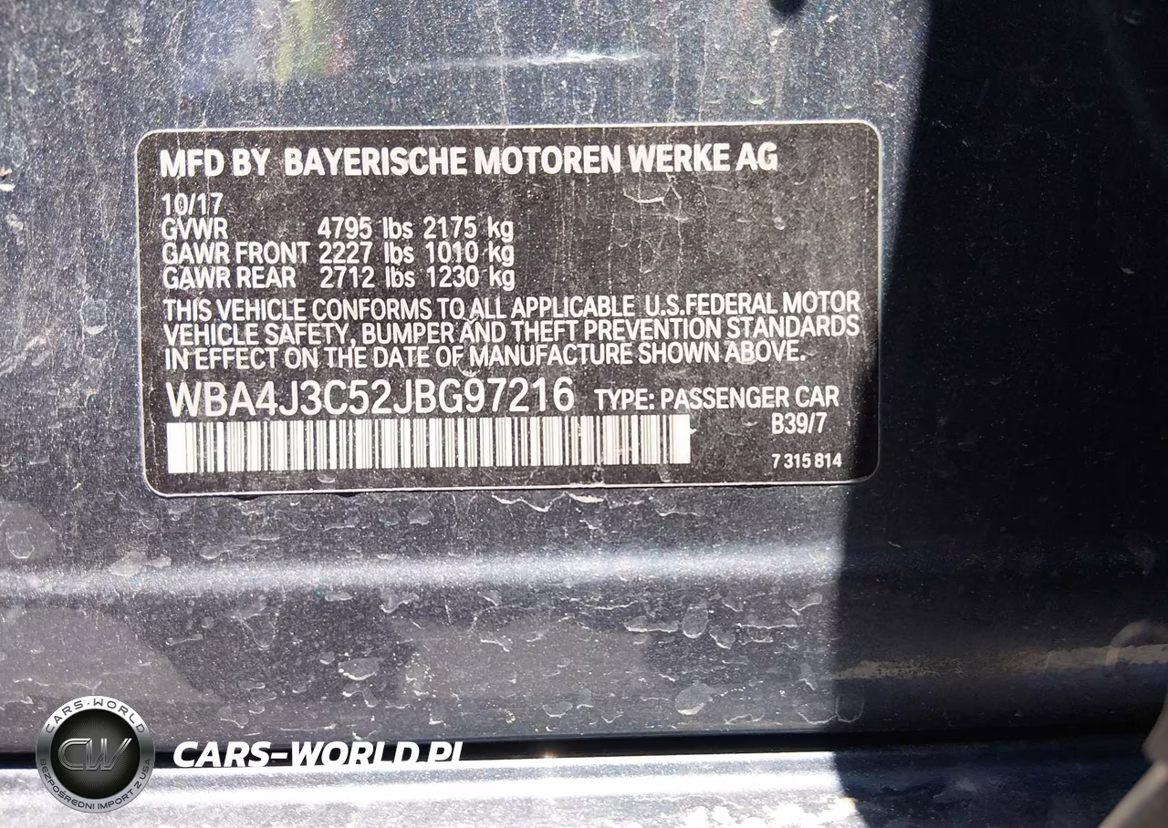 2018 BMW 430I Gran Coupe xDrive VIN:WBA4J3C52JBG97216 - 9