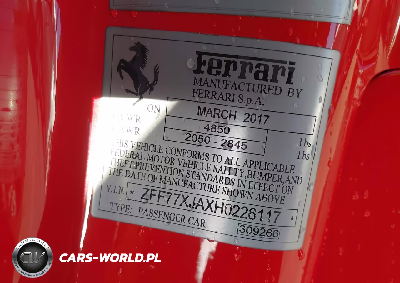 2017 Ferrari California T VIN:ZFF77XJAXH0226117 - 9