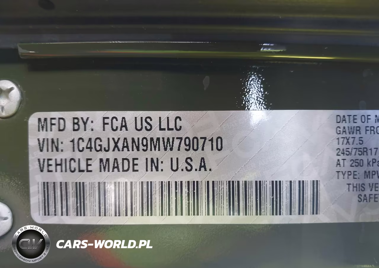 2021 Jeep Wrangler Sport S 4X4 VIN:1C4GJXAN9MW790710 - 9