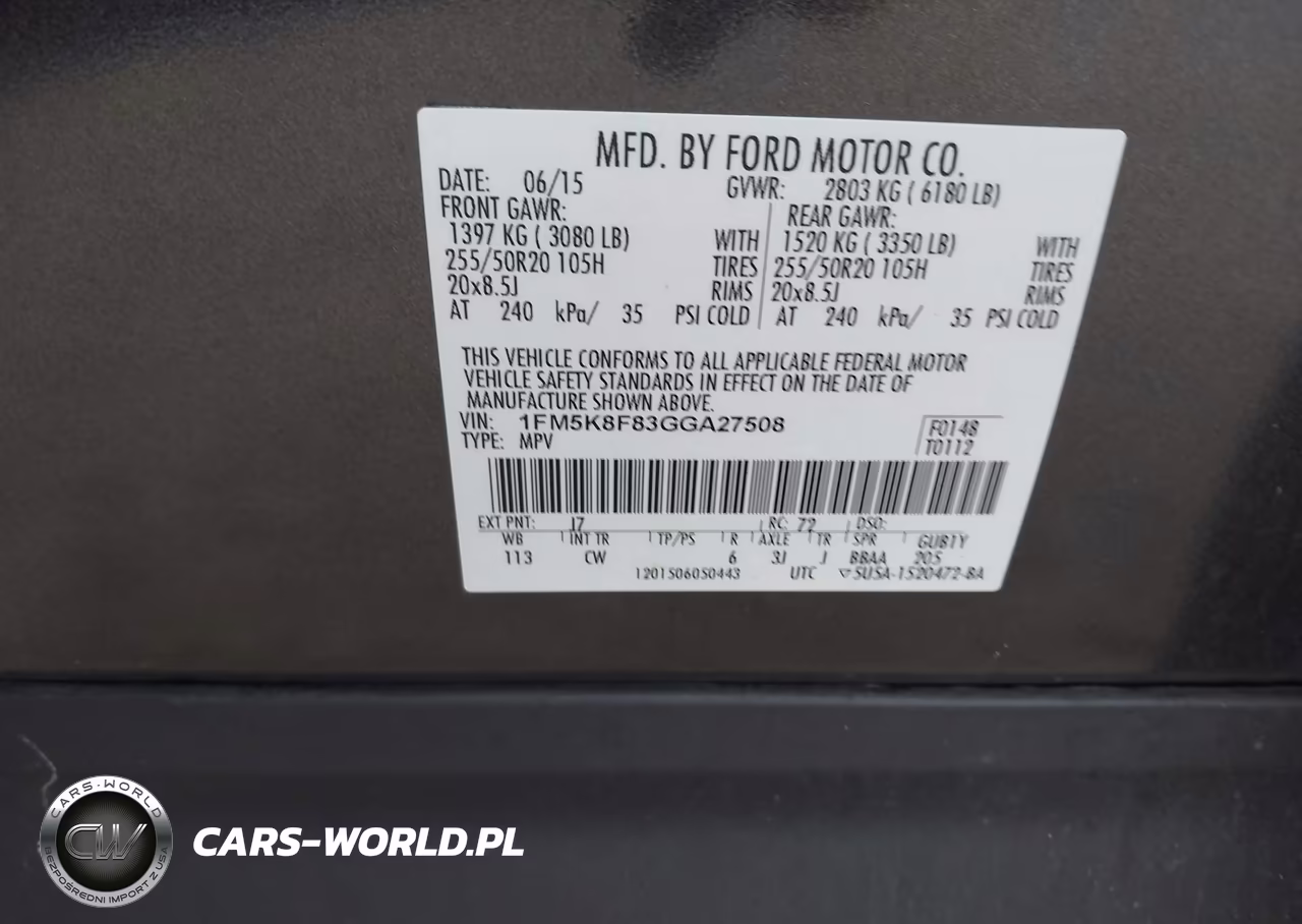2016 Ford Explorer Limited VIN:1FM5K8F83GGA27508 - 9