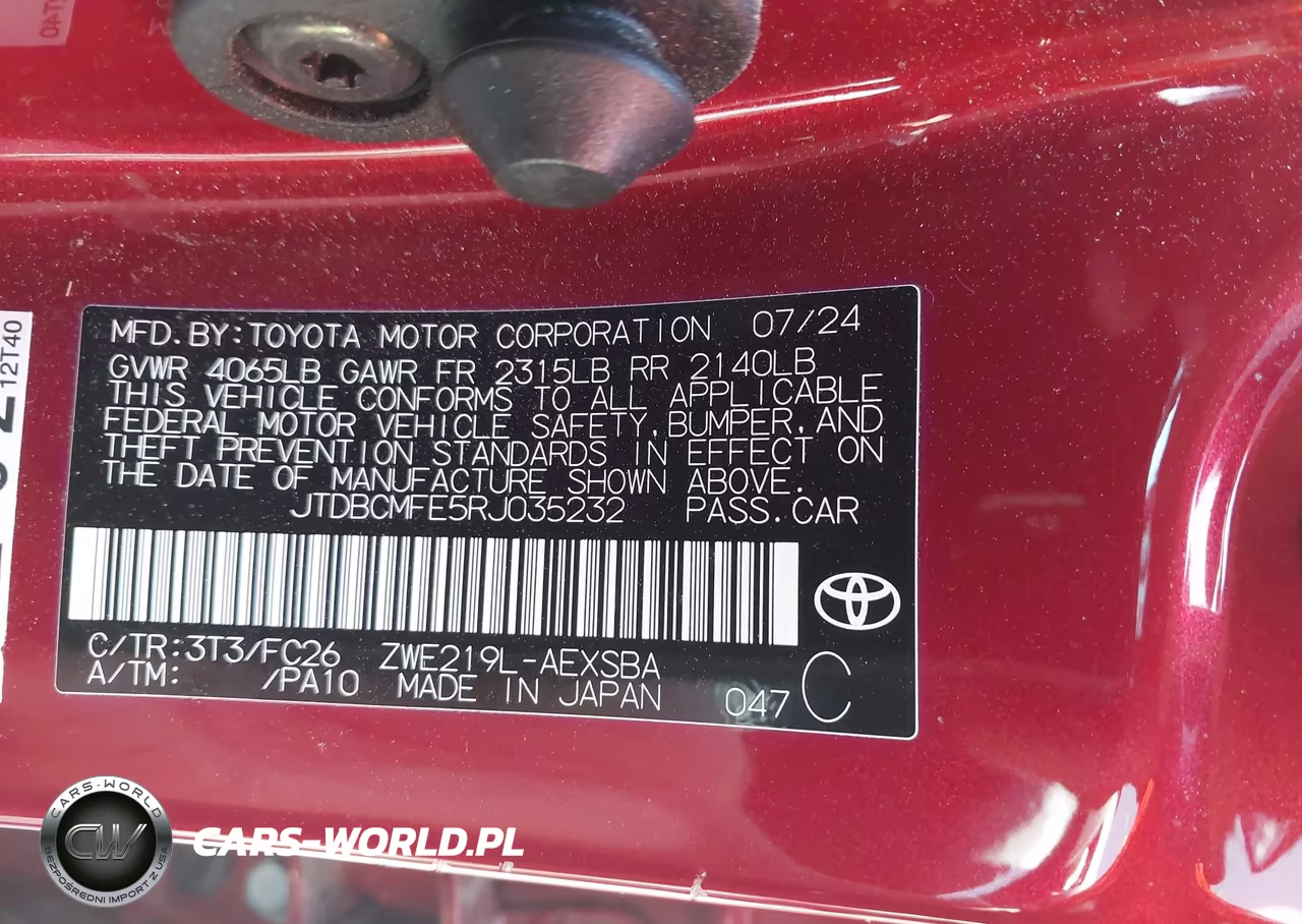 2024 Toyota Corolla Hybrid Se VIN:JTDBCMFE5RJ035232 - 9