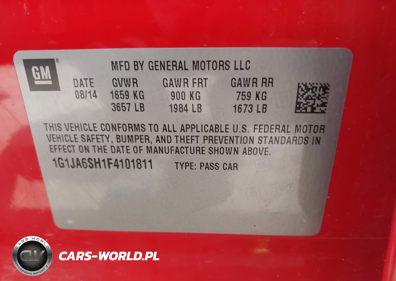 2015 Chevrolet Sonic Ls Auto VIN:1G1JA6SH1F4101811 - 9