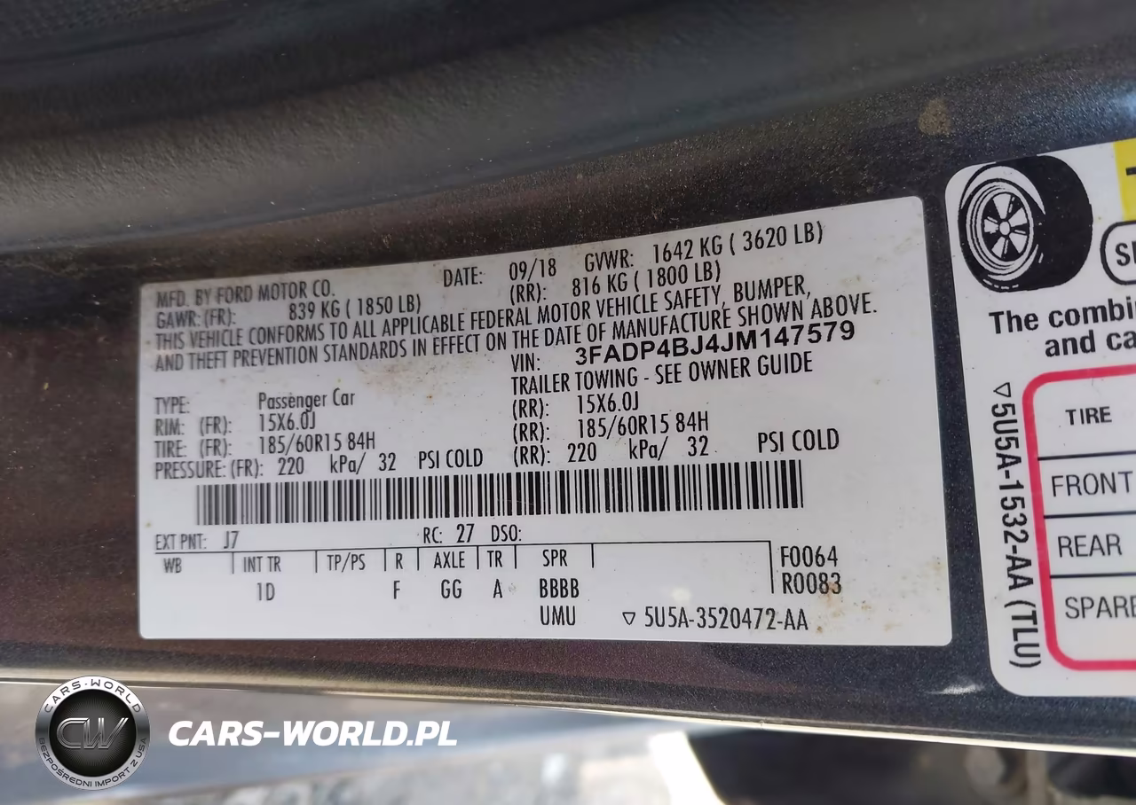 2018 Ford Fiesta Se VIN:3FADP4BJ4JM147579 - 9