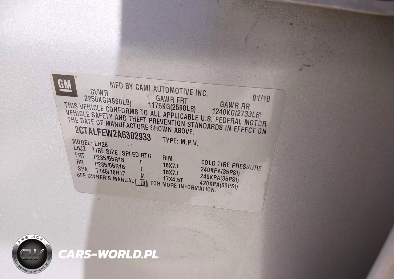 2010 GMC Terrain Slt-1 VIN:2CTALFEW2A6302933 - 9