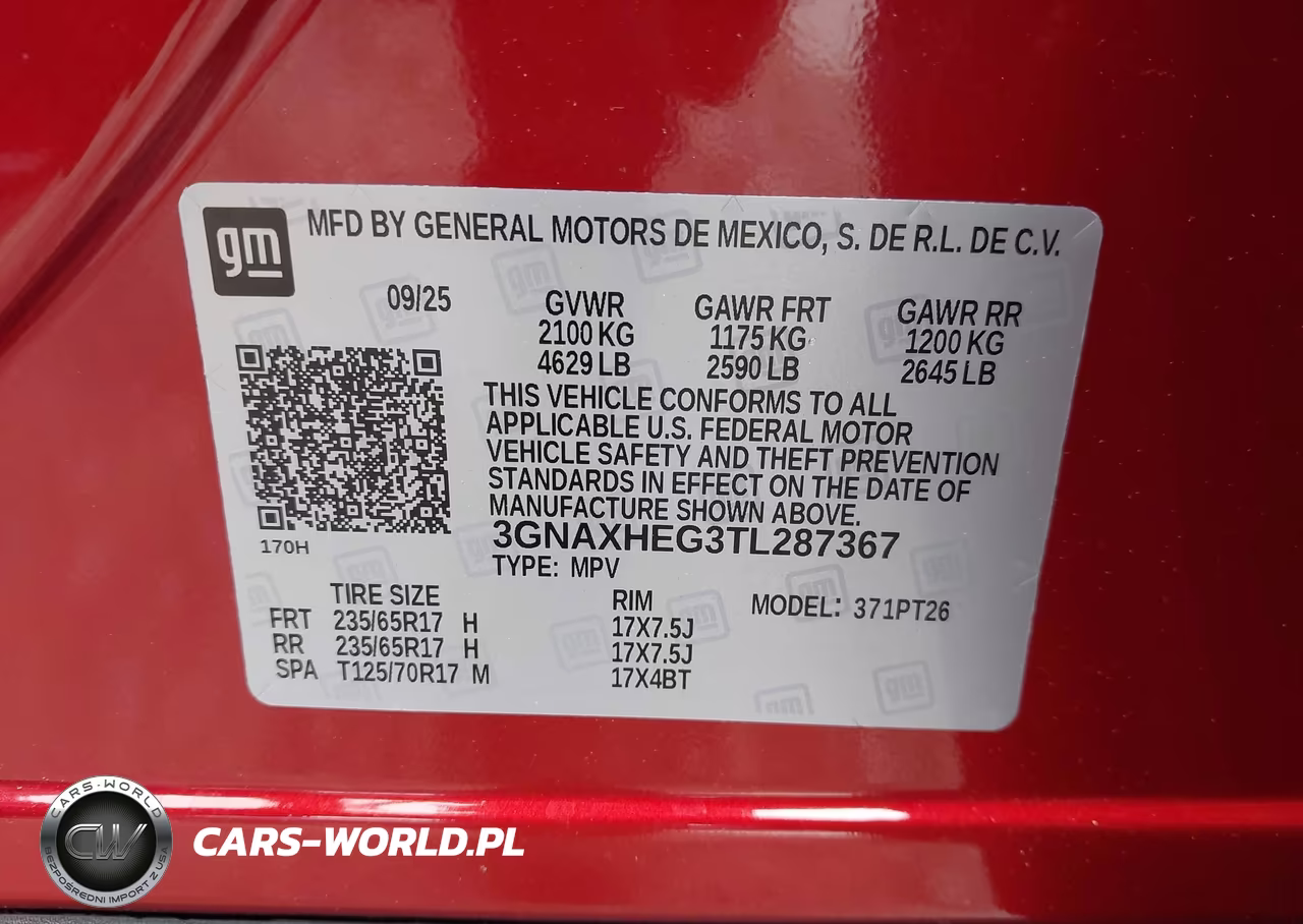 2026 Chevrolet Equinox Fwd Lt VIN:3GNAXHEG3TL287367 - 9