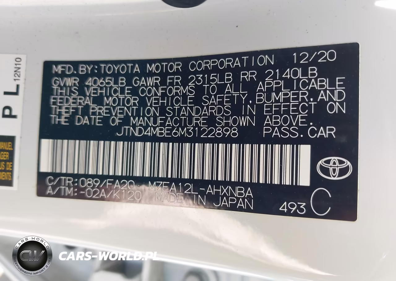 2021 Toyota Corolla Se VIN:JTND4MBE6M3122898 - 9