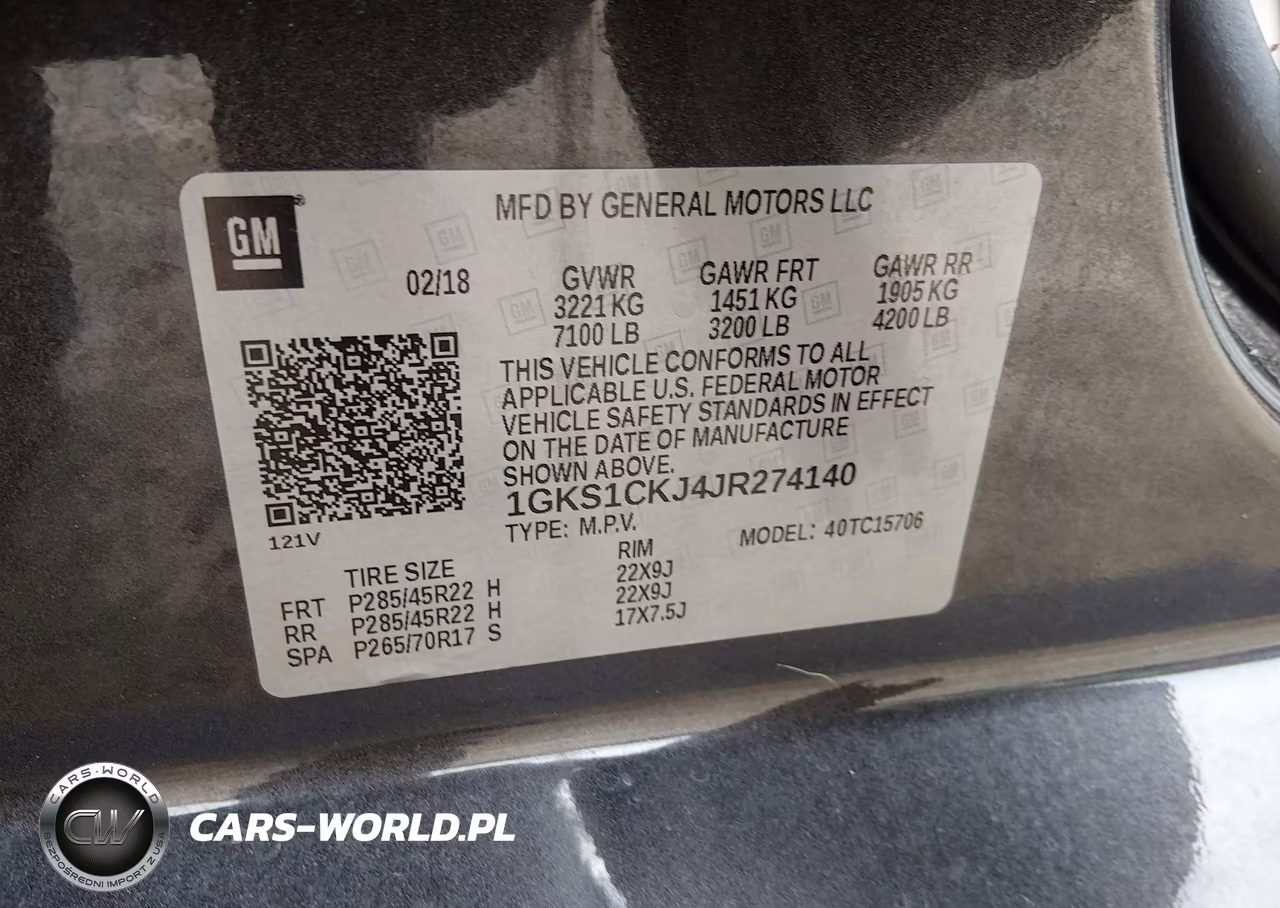 2018 GMC Yukon Denali VIN:1GKS1CKJ4JR274140 - 9