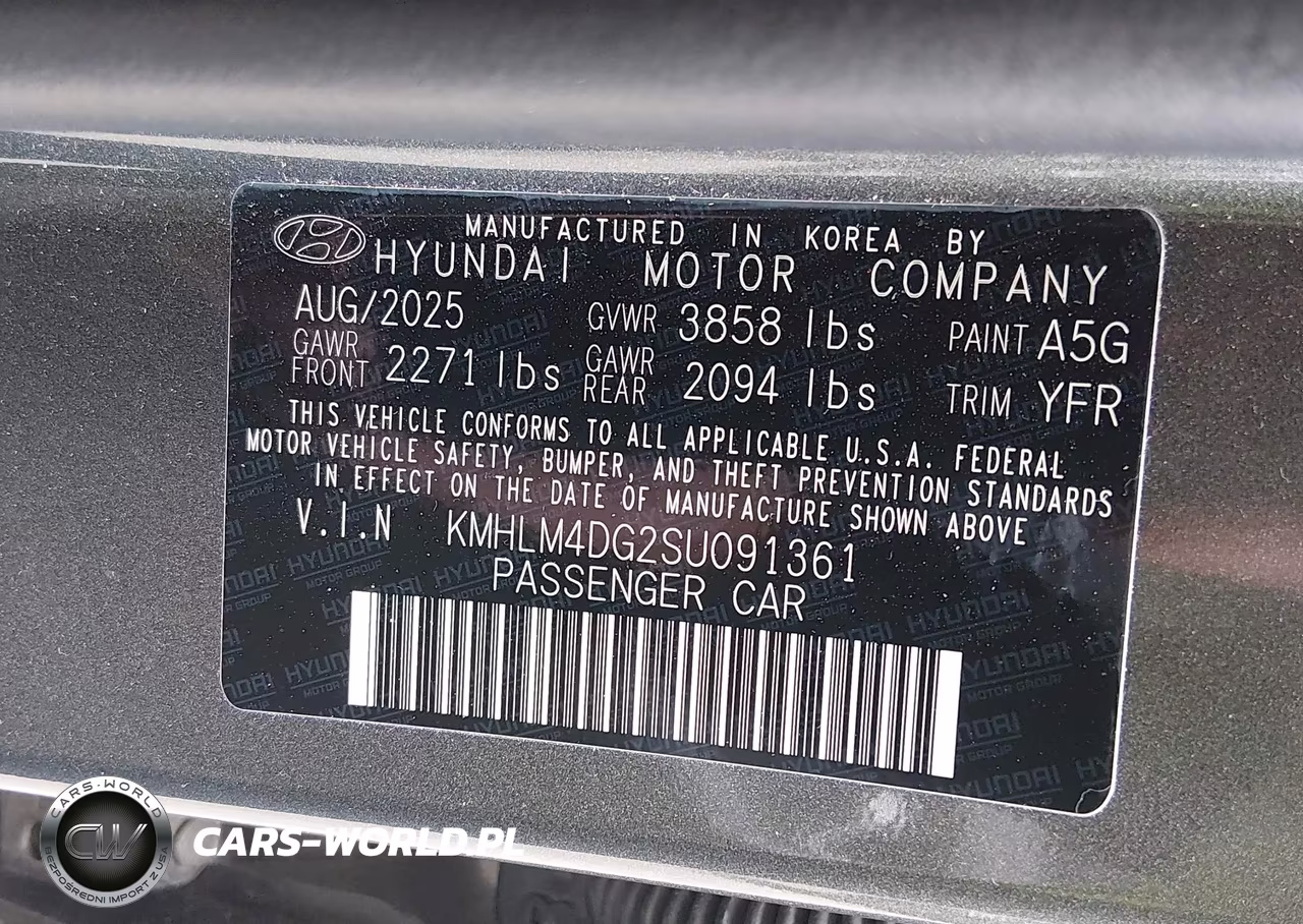 2025 Hyundai Elantra Sel Sport VIN:KMHLM4DG2SU091361 - 9