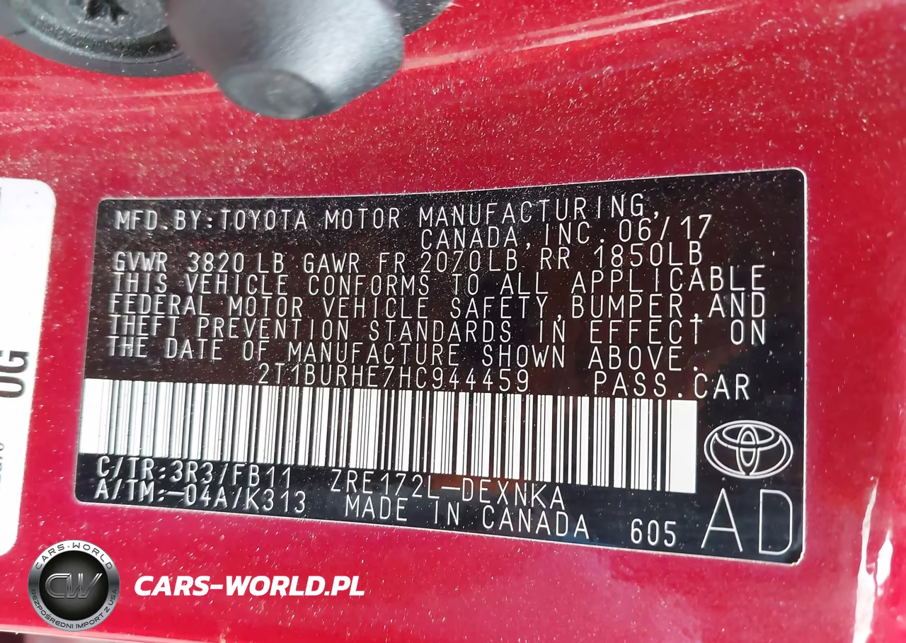 2017 Toyota Corolla Le VIN:2T1BURHE7HC944459 - 9