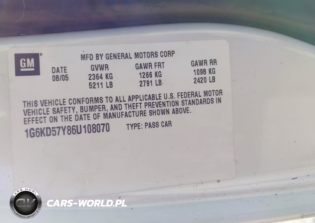 2006 Cadillac Dts Standard VIN:1G6KD57Y86U108070 - 9