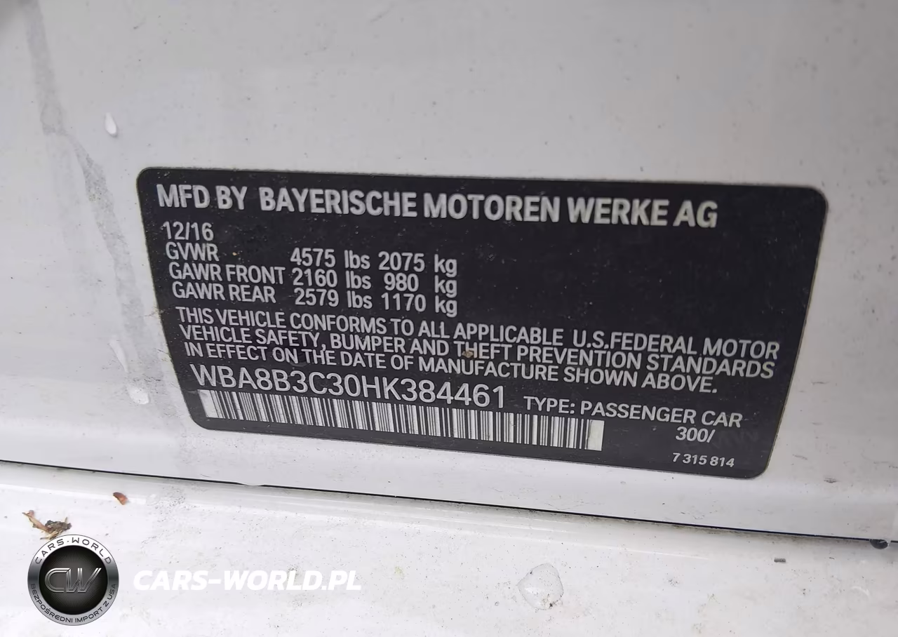 2017 BMW 340I VIN:WBA8B3C30HK384461 - 9