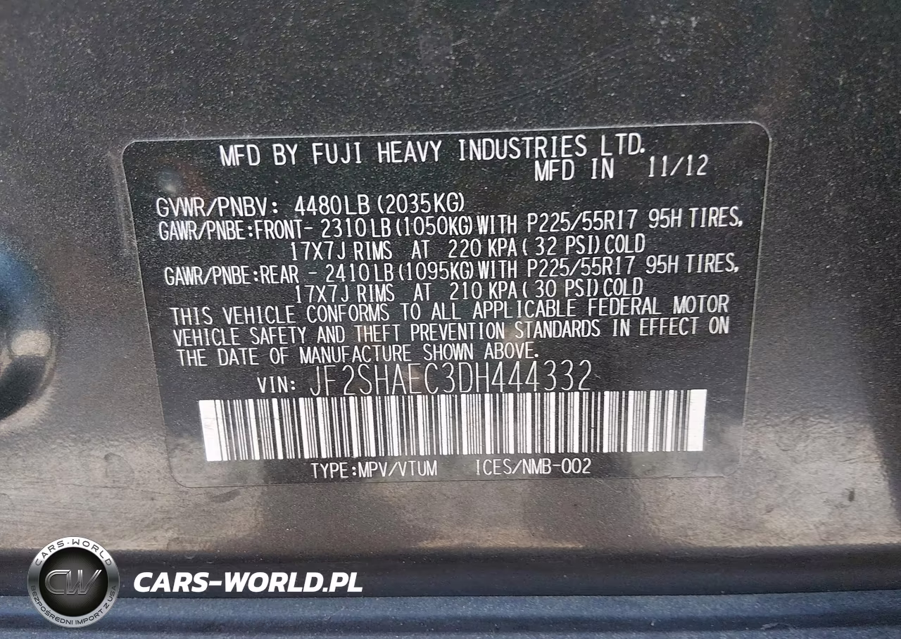 2013 Subaru Forester 2.5X Limited VIN:JF2SHAEC3DH444332 - 9