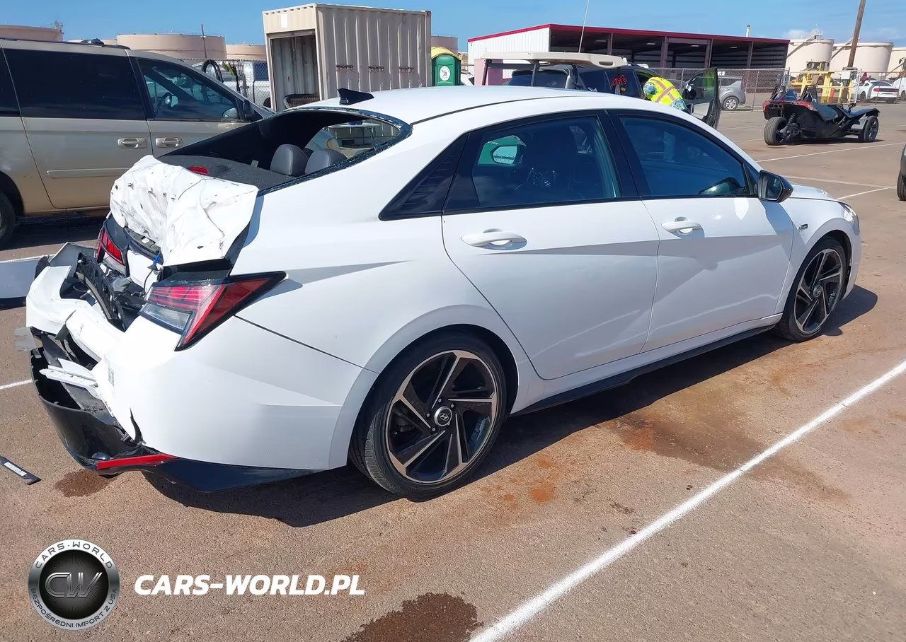 2021 Hyundai Elantra N Line VIN:KMHLR4AF4MU197407 - 4