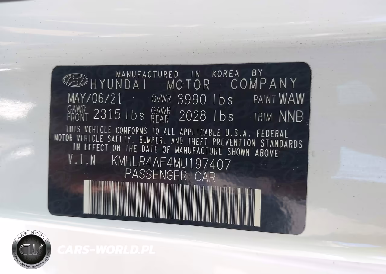 2021 Hyundai Elantra N Line VIN:KMHLR4AF4MU197407 - 9