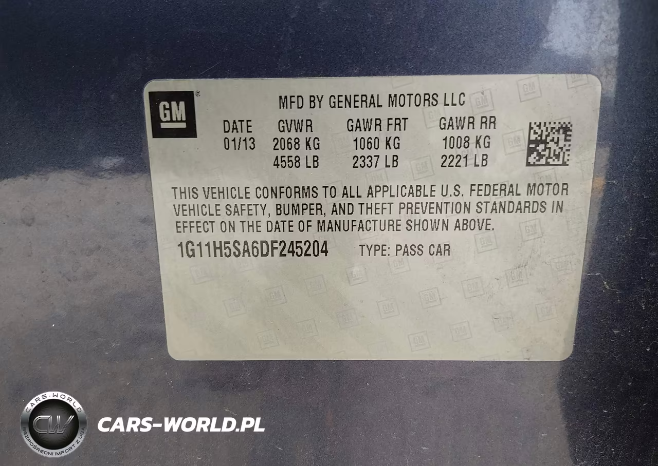2013 Chevrolet Malibu 1Lz VIN:1G11H5SA6DF245204 - 9