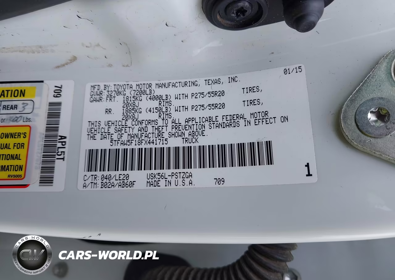 2015 Toyota Tundra Platinum 5.7L V8 VIN:5TFAW5F18FX441715 - 9
