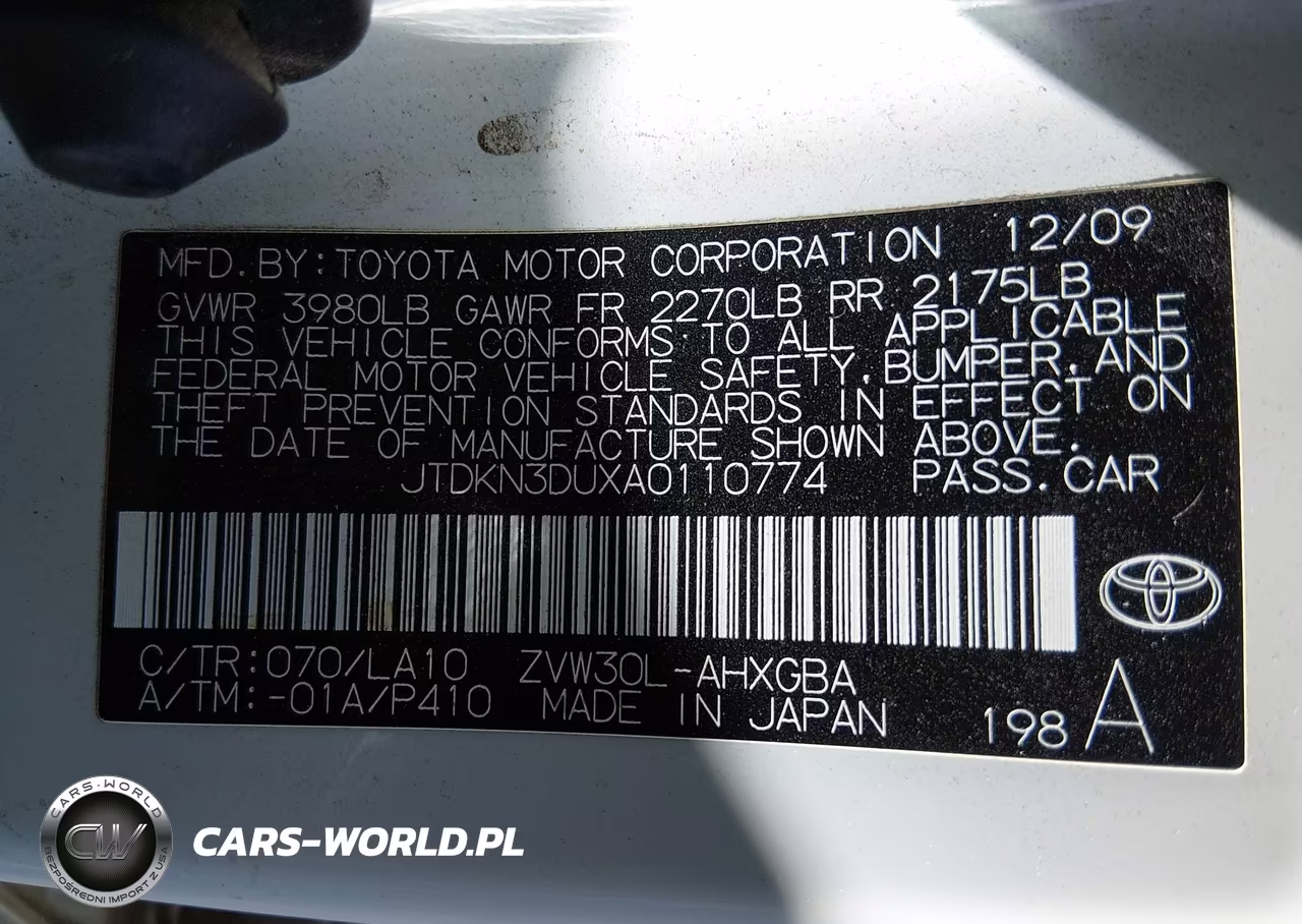 2010 Toyota Prius Iv VIN:JTDKN3DUXA0110774 - 9
