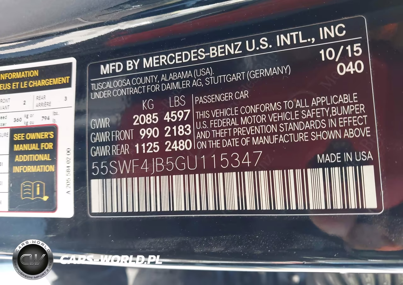 2016 Mercedes-Benz C 300 VIN:55SWF4JB5GU115347 - 9
