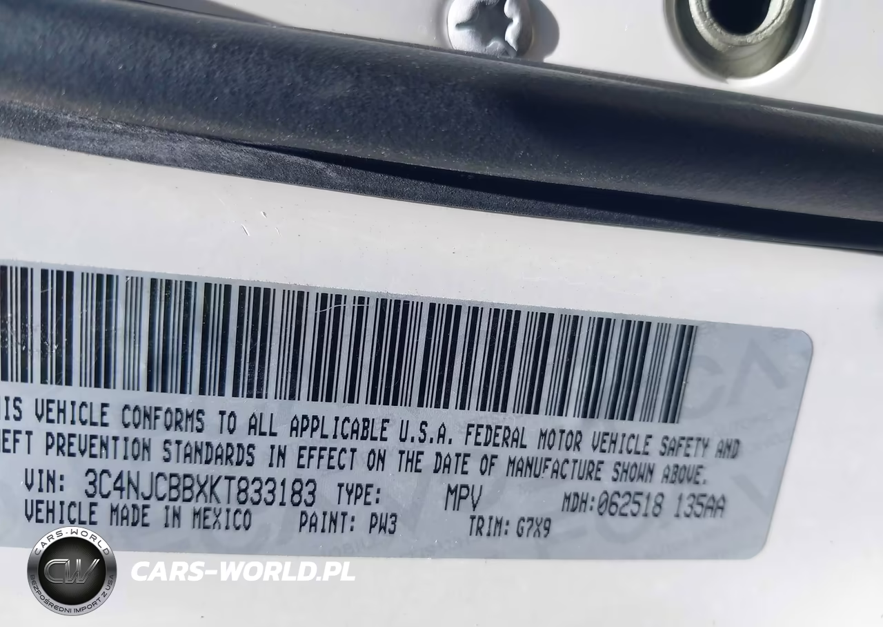 2019 Jeep Compass Altitude Fwd VIN:3C4NJCBBXKT833183 - 9