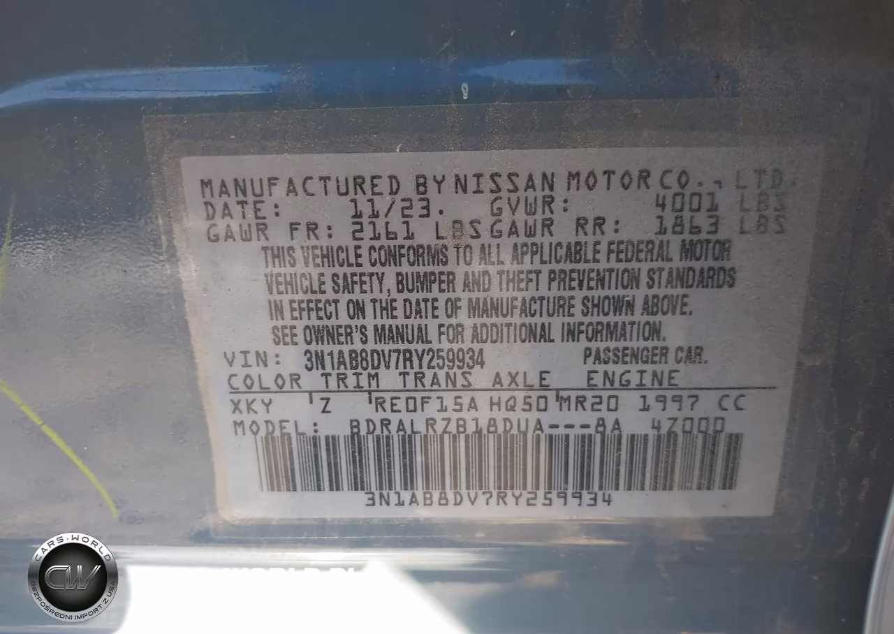 2024 Nissan Sentra Sr Xtronic Cvt VIN:3N1AB8DV7RY259934 - 9