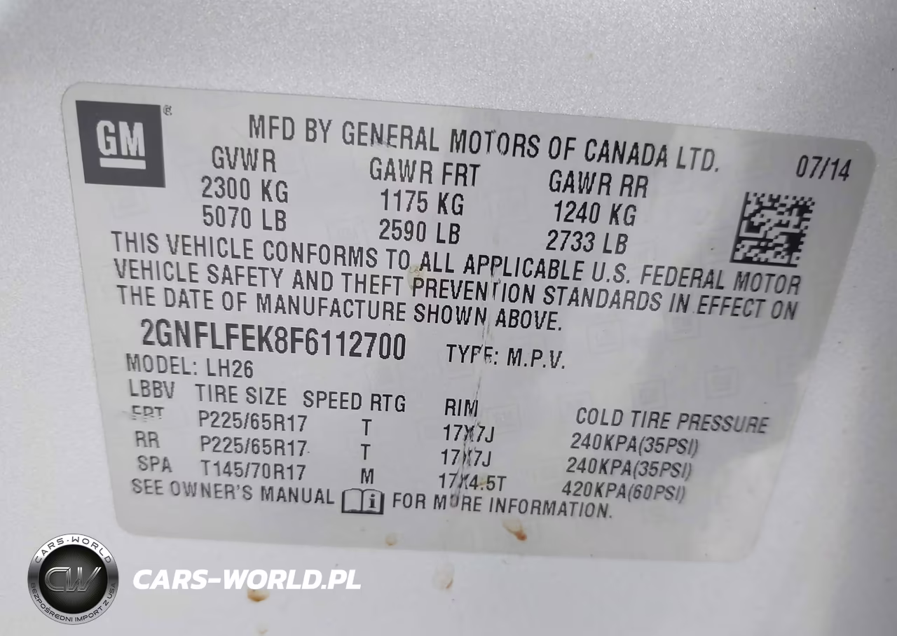 2015 Chevrolet Equinox 1Lt VIN:2GNFLFEK8F6112700 - 9