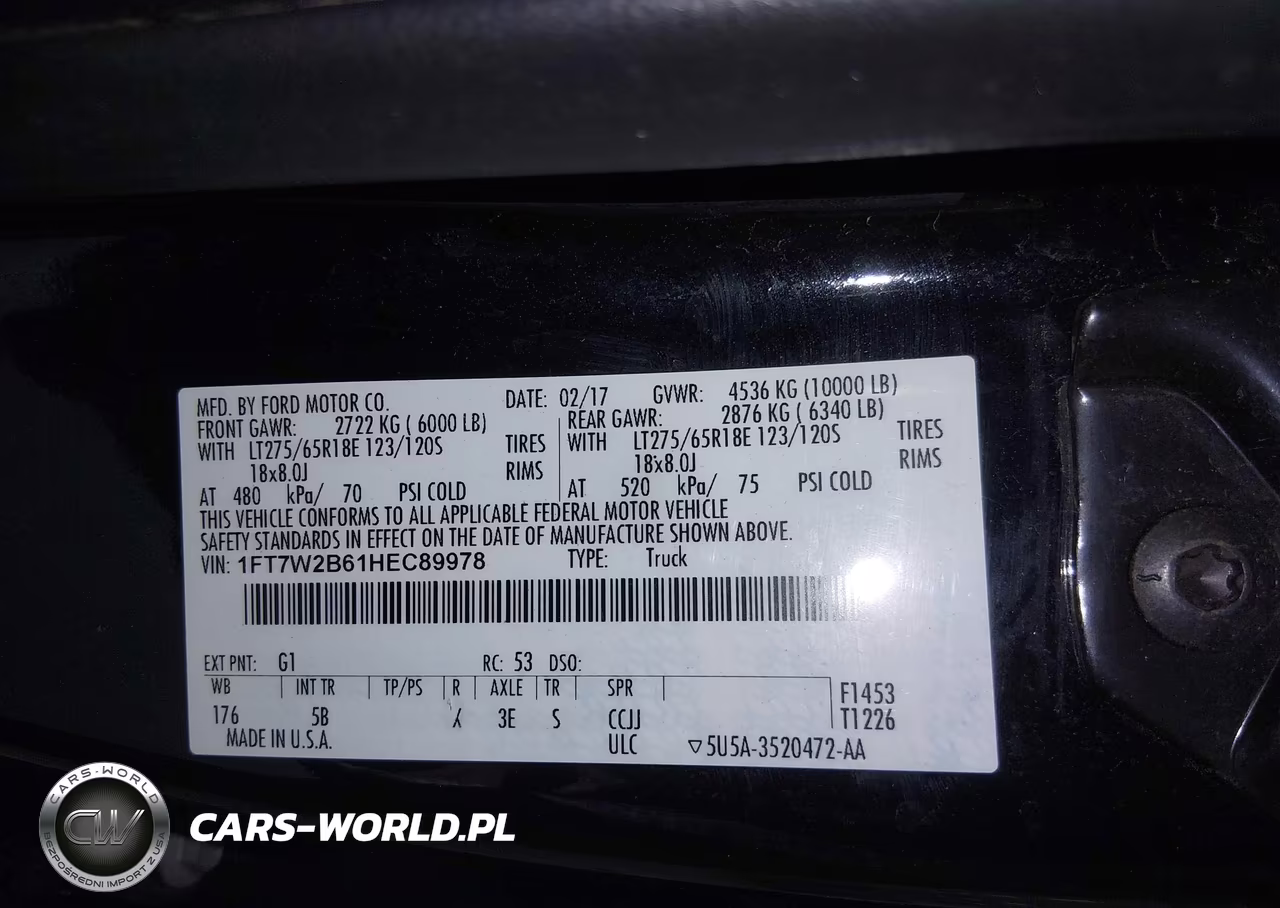2017 Ford F-250 Lariat VIN:1FT7W2B61HEC89978 - 9