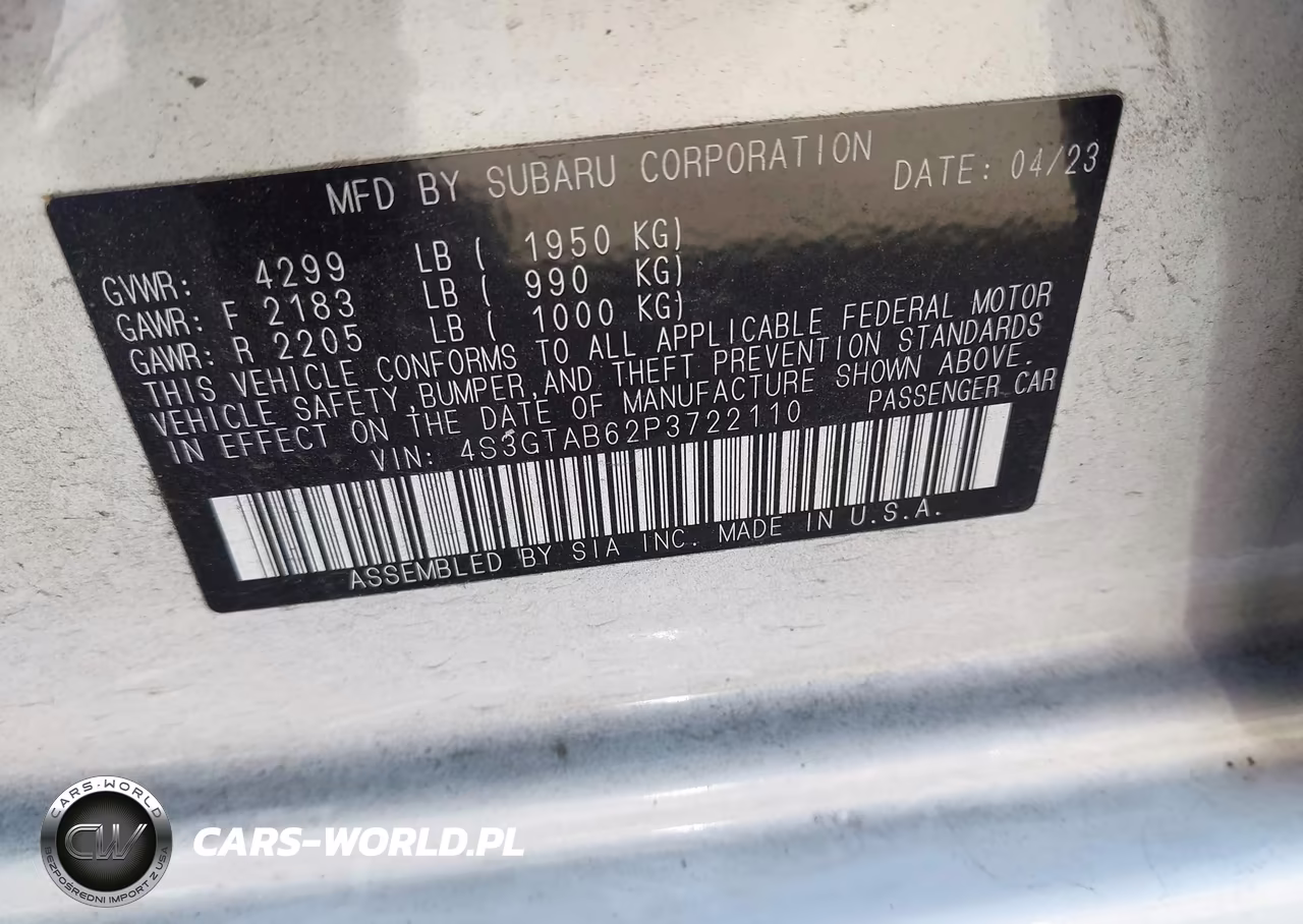 2023 Subaru Impreza Base 5-Door VIN:4S3GTAB62P3722110 - 9