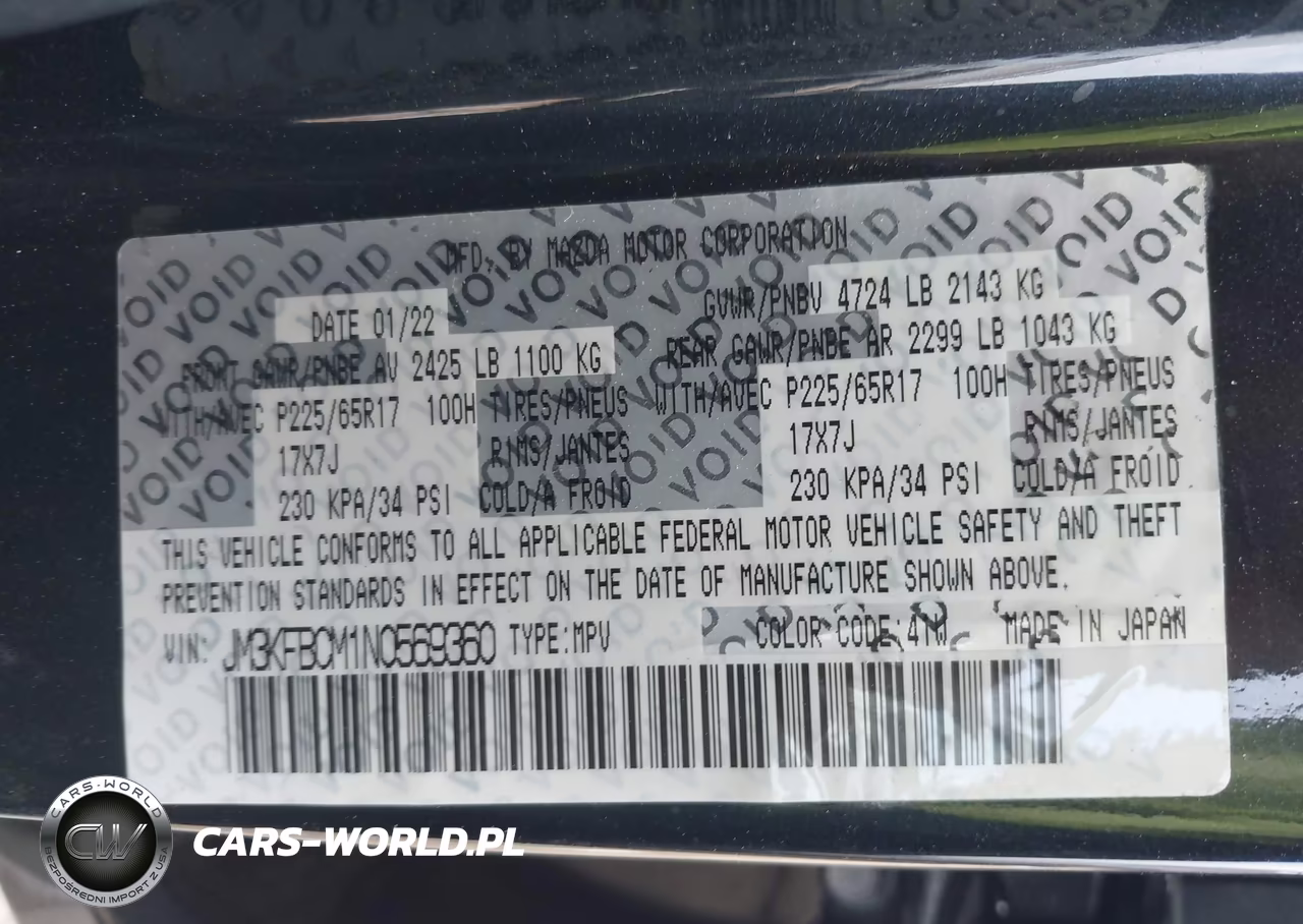 2022 Mazda Cx-5 2.5 S Preferred VIN:JM3KFBCM1N0569360 - 9