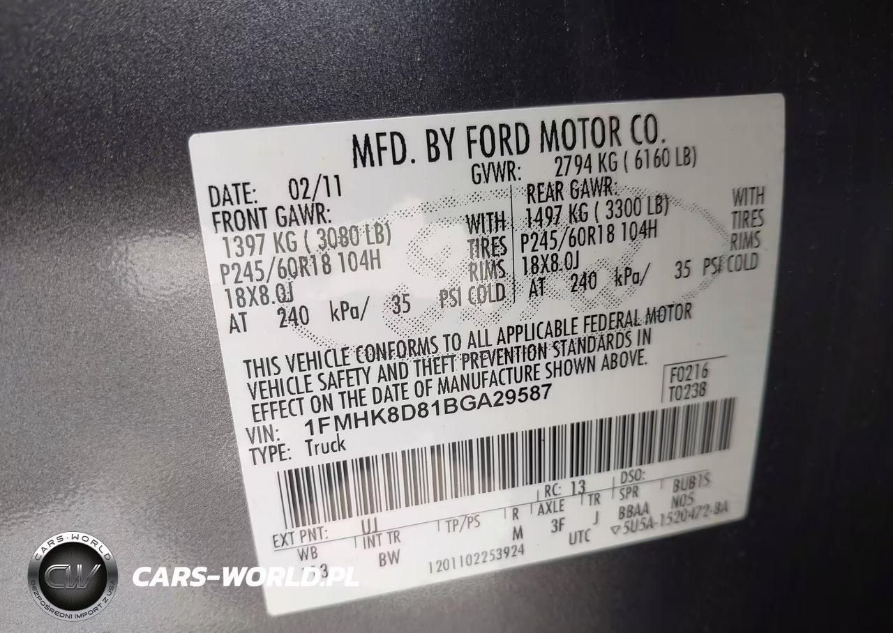 2011 Ford Explorer Xlt VIN:1FMHK8D81BGA29587 - 9