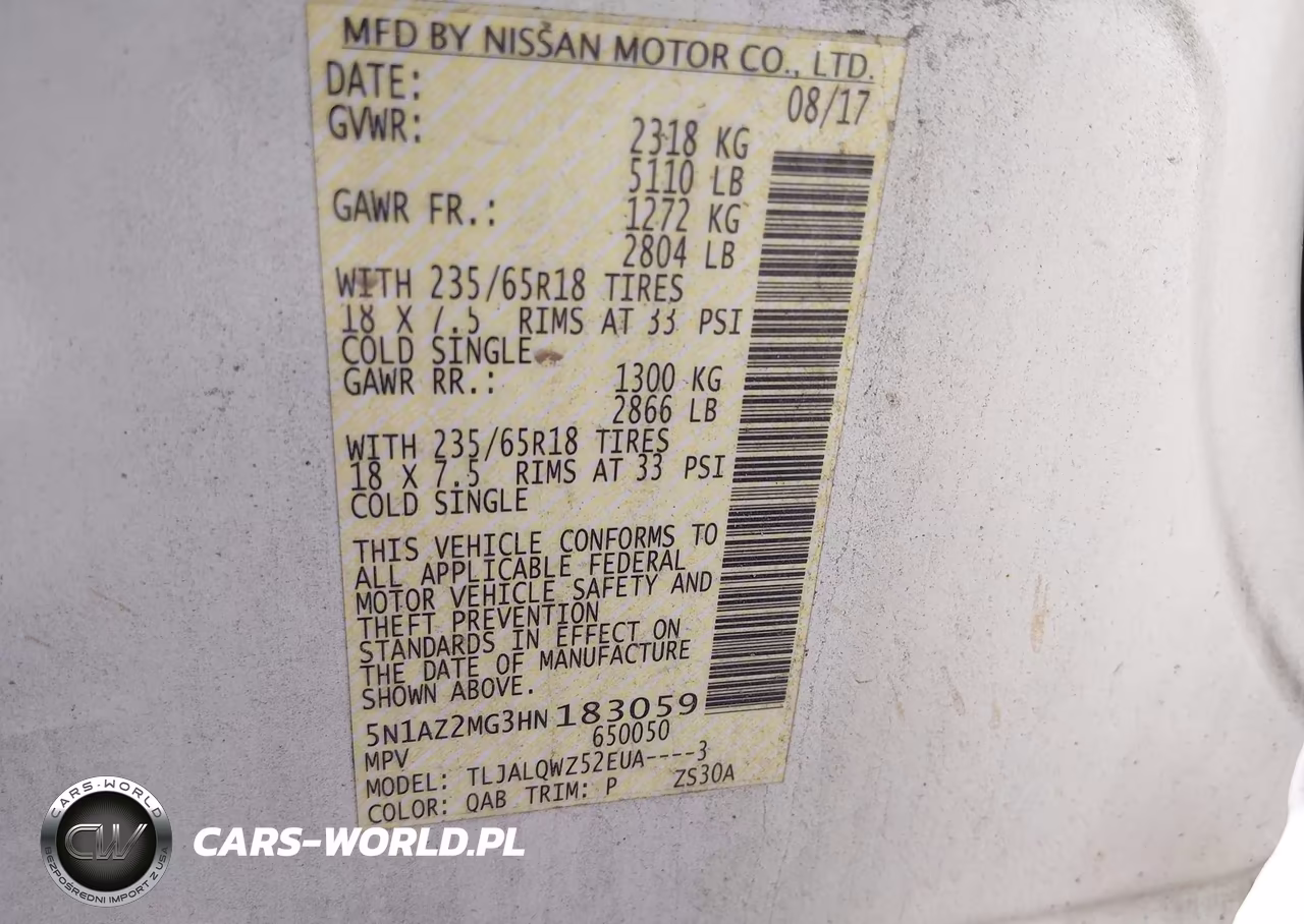 2017 Nissan Murano Sv VIN:5N1AZ2MG3HN183059 - 9