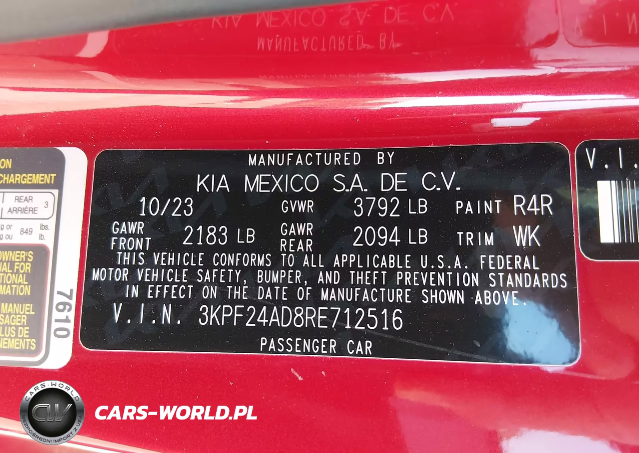 2024 Kia Forte Lxs VIN:3KPF24AD8RE712516 - 9