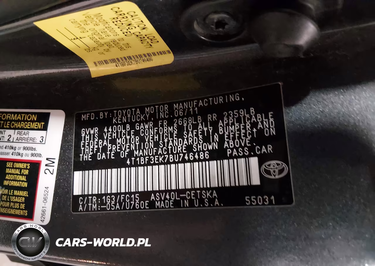 2011 Toyota Camry Se VIN:4T1BF3EK7BU746486 - 9