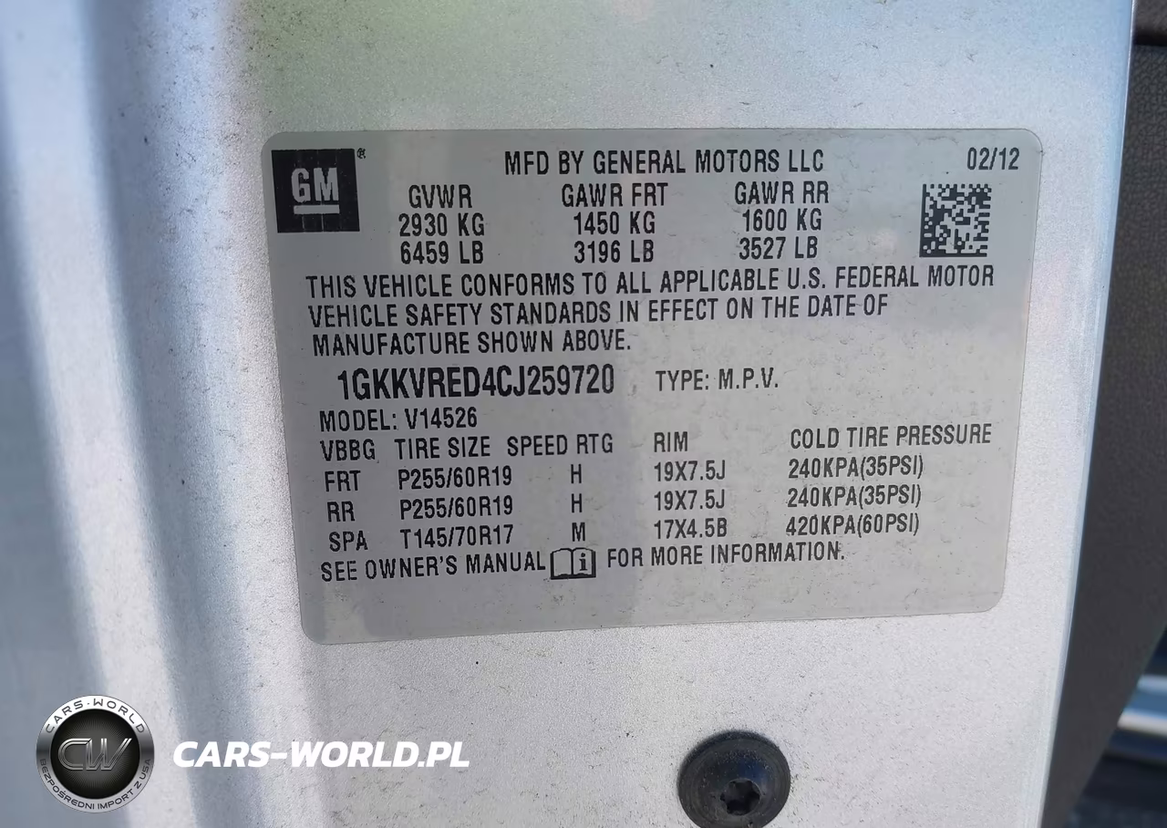 2012 GMC Acadia Slt-1 VIN:1GKKVRED4CJ259720 - 9