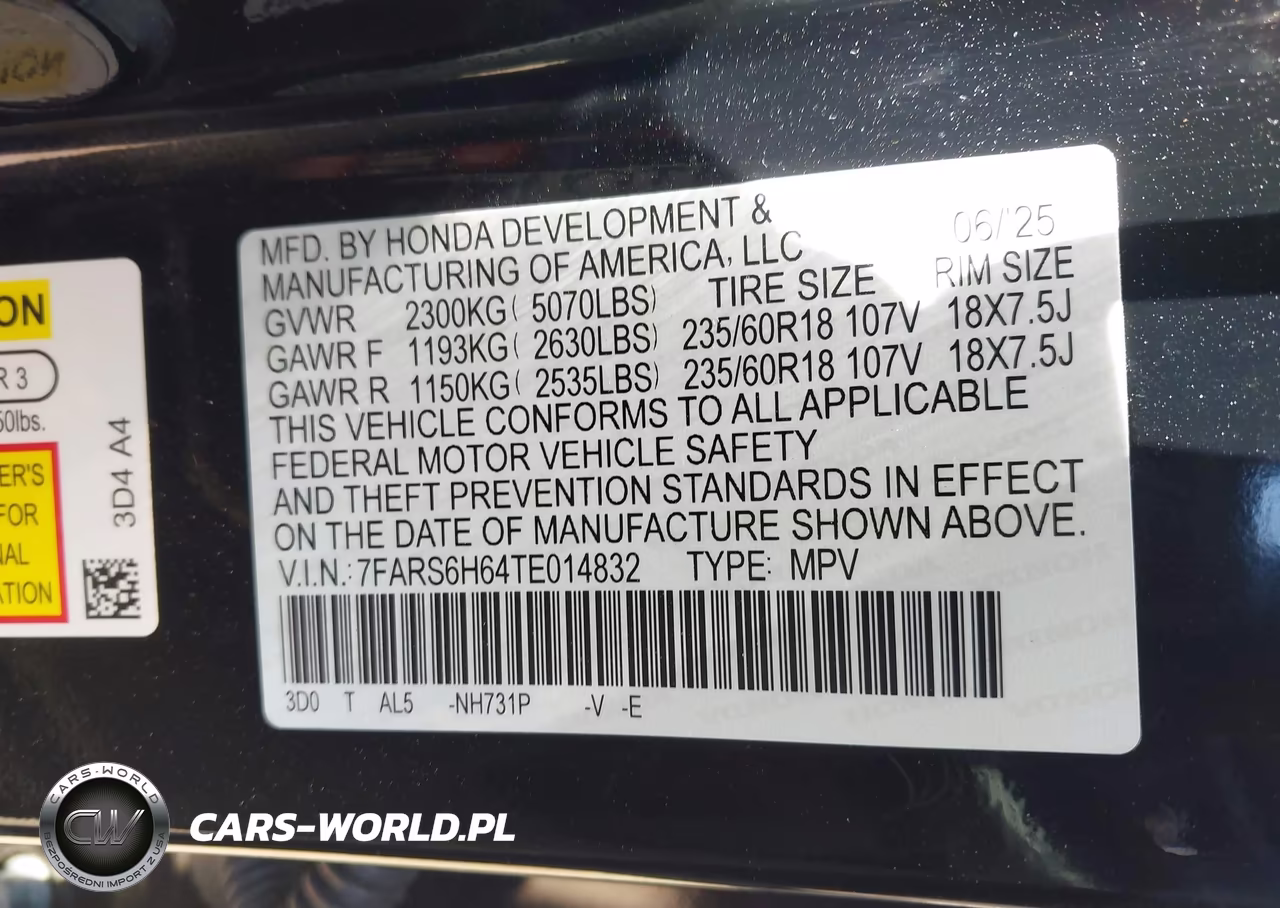 2026 Honda Cr-V Hybrid Awd Trailsport VIN:7FARS6H64TE014832 - 9