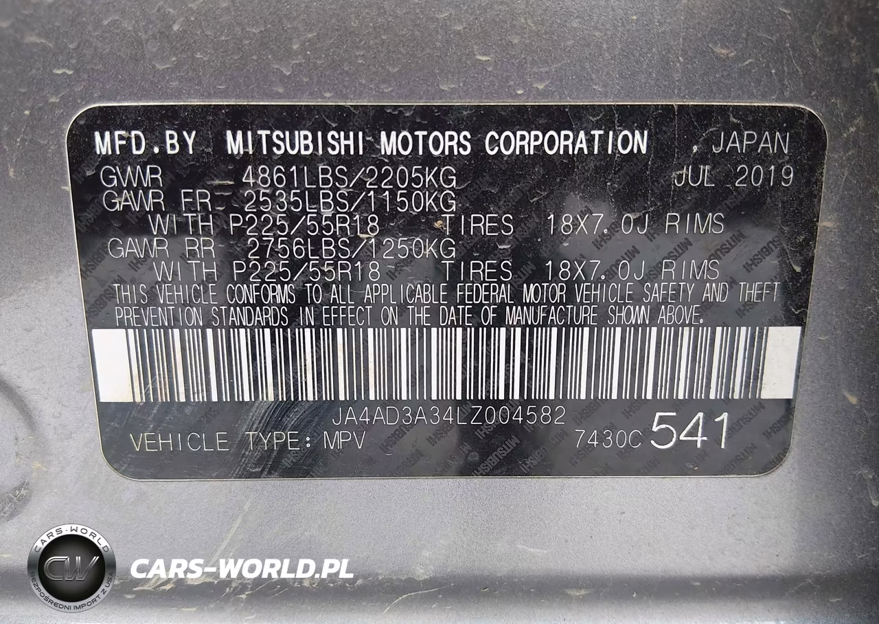 2020 Mitsubishi Outlander Se 2.4 VIN:JA4AD3A34LZ004582 - 9