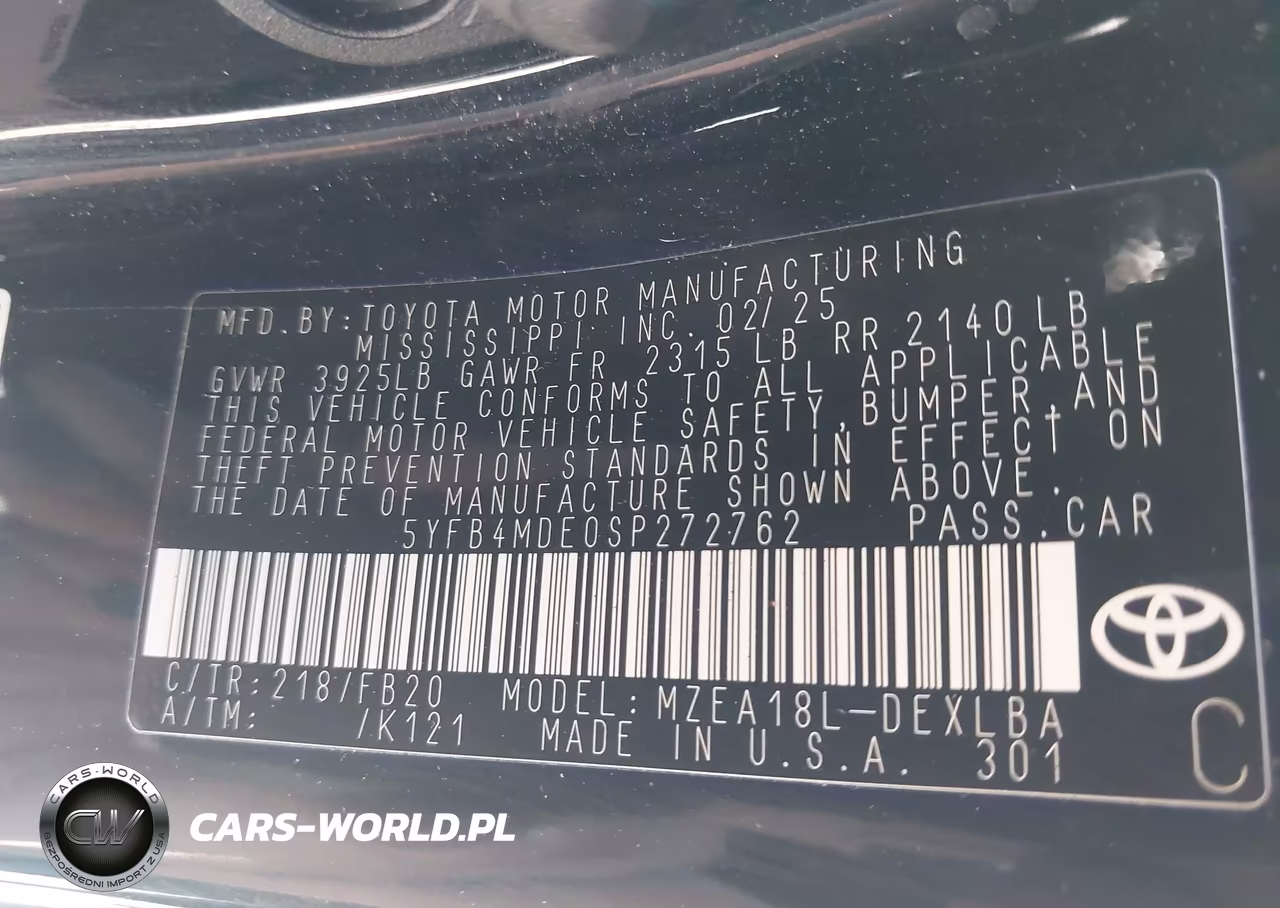 2025 Toyota Corolla Le VIN:5YFB4MDE0SP272762 - 9
