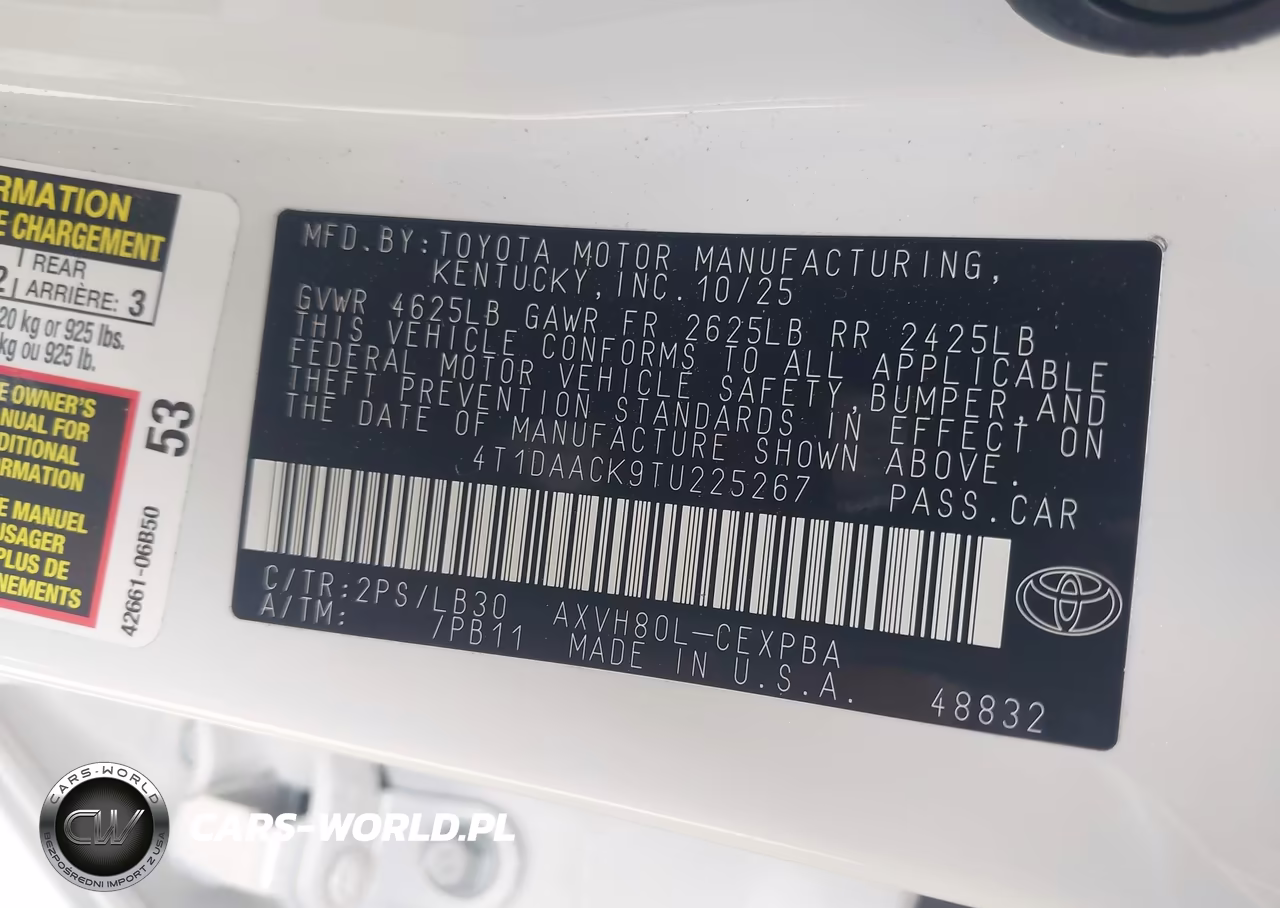 2026 Toyota Camry Xse VIN:4T1DAACK9TU225267 - 9