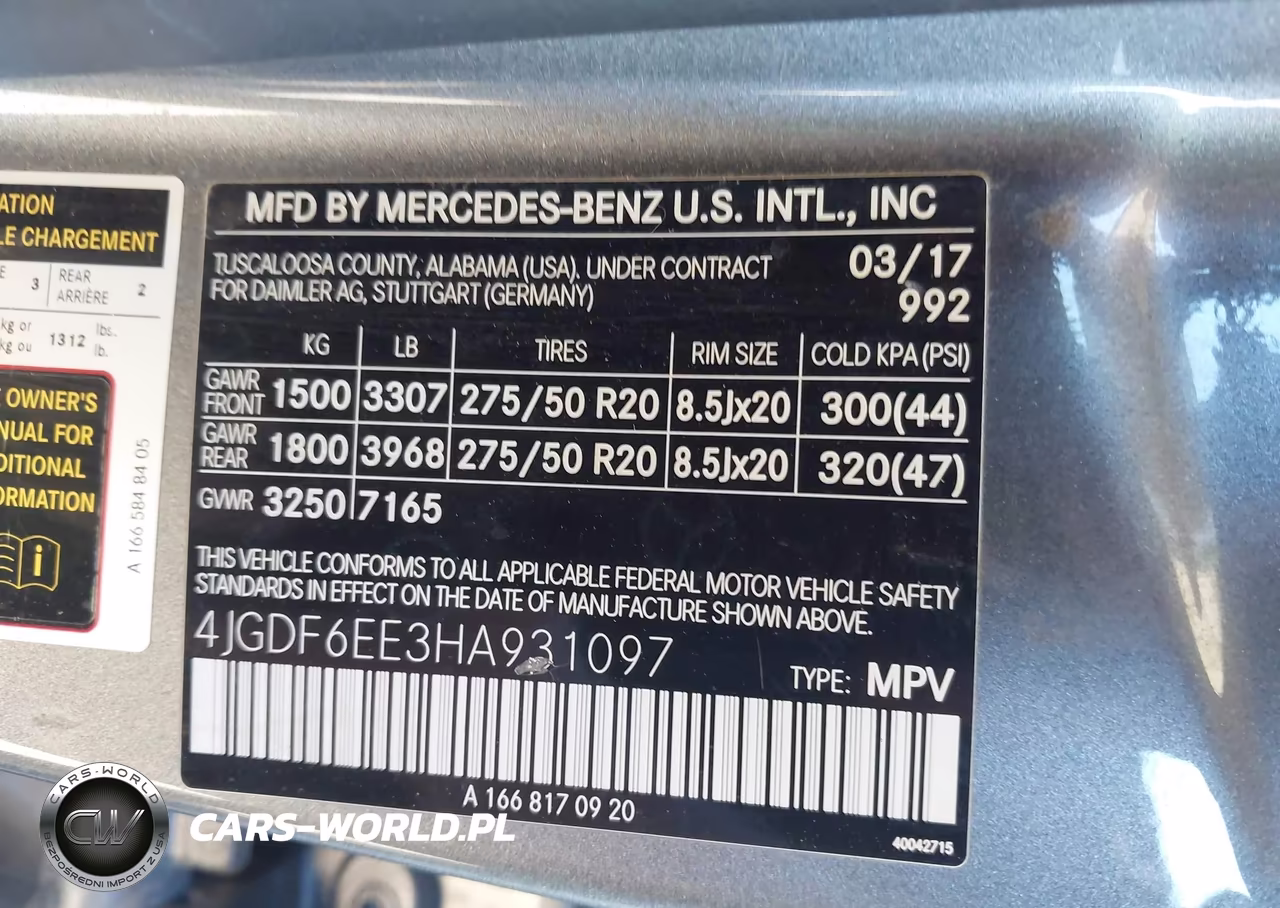 2017 Mercedes-Benz Gls 450 4Matic VIN:4JGDF6EE3HA931097 - 9