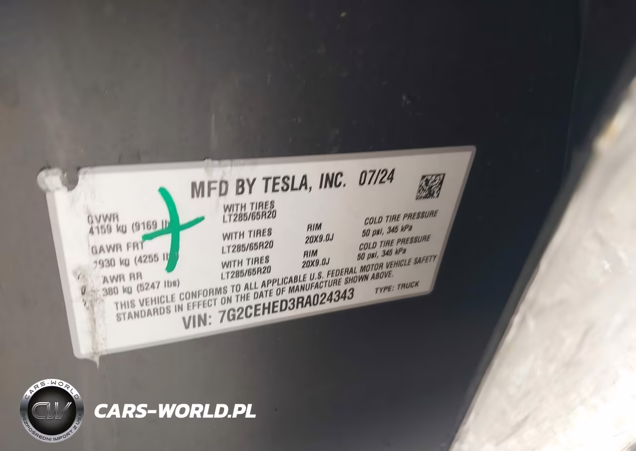 2024 Tesla Cybertruck All-Wheel Drive VIN:7G2CEHED3RA024343 - 9