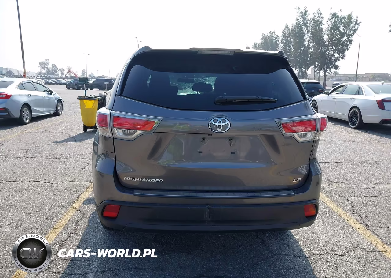 2014 Toyota Highlander Le VIN:5TDZARFH5ES009027 - 15