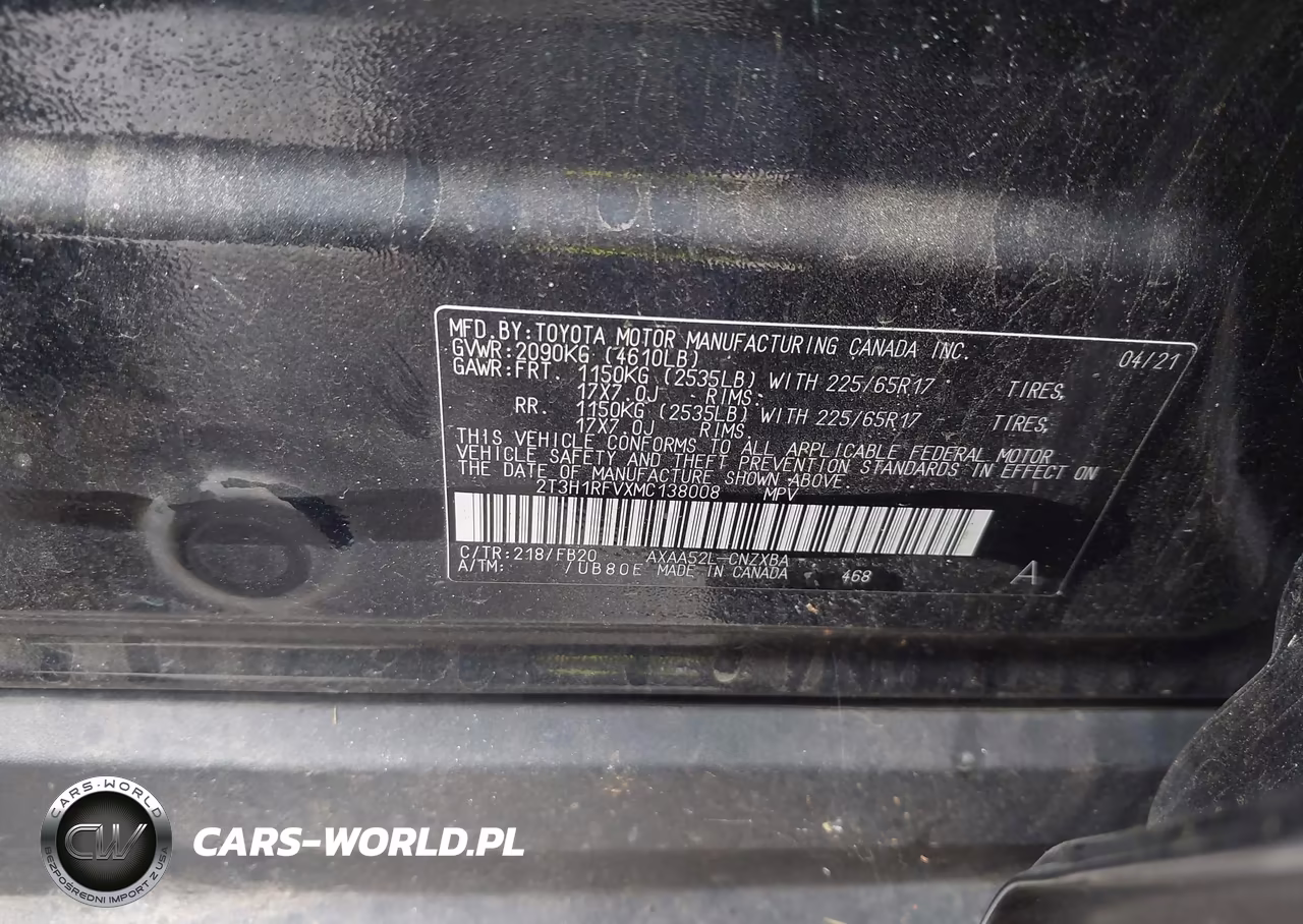 2021 Toyota Rav4 Le VIN:2T3H1RFVXMC138008 - 9