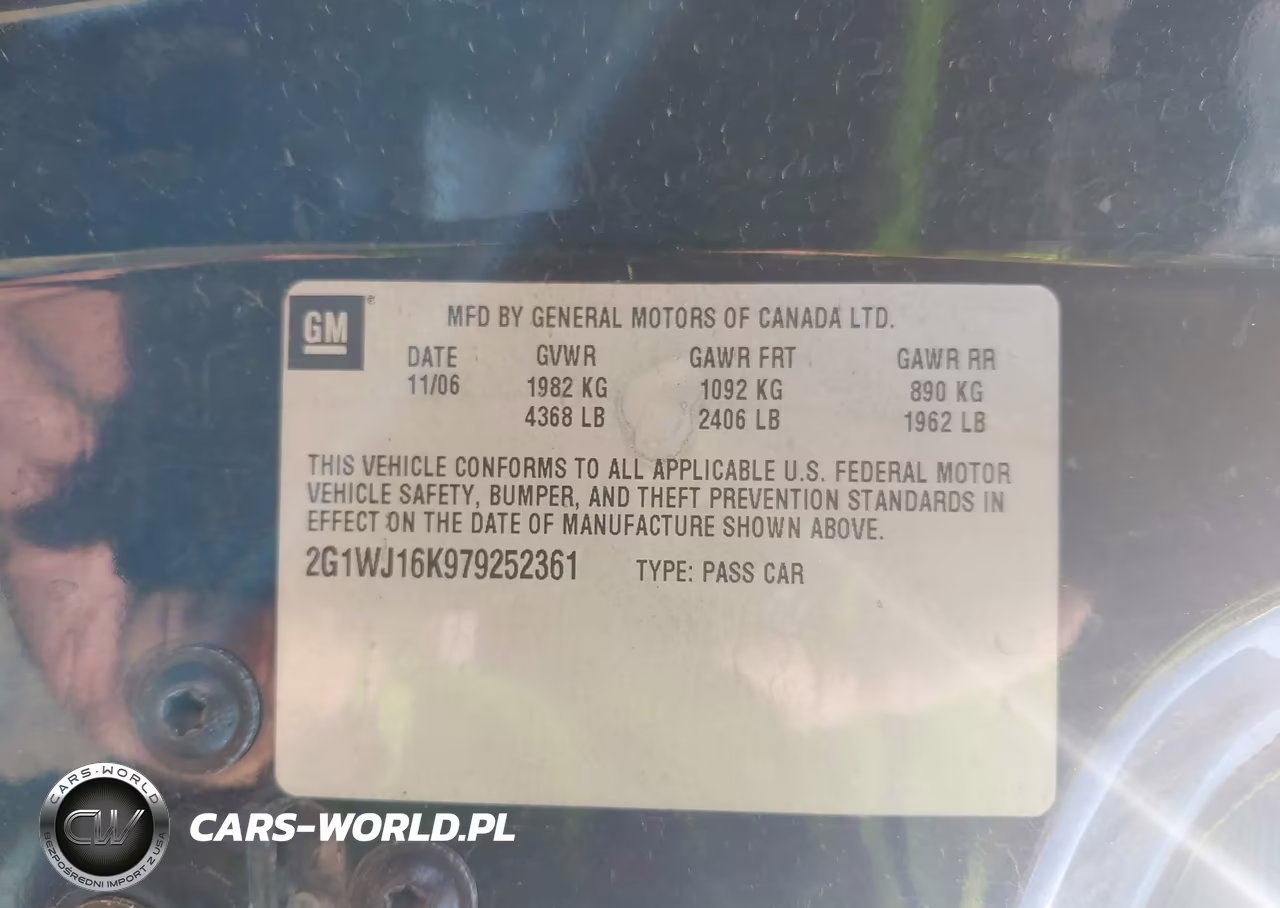 2007 Chevrolet Monte Carlo Ls VIN:2G1WJ16K979252361 - 9