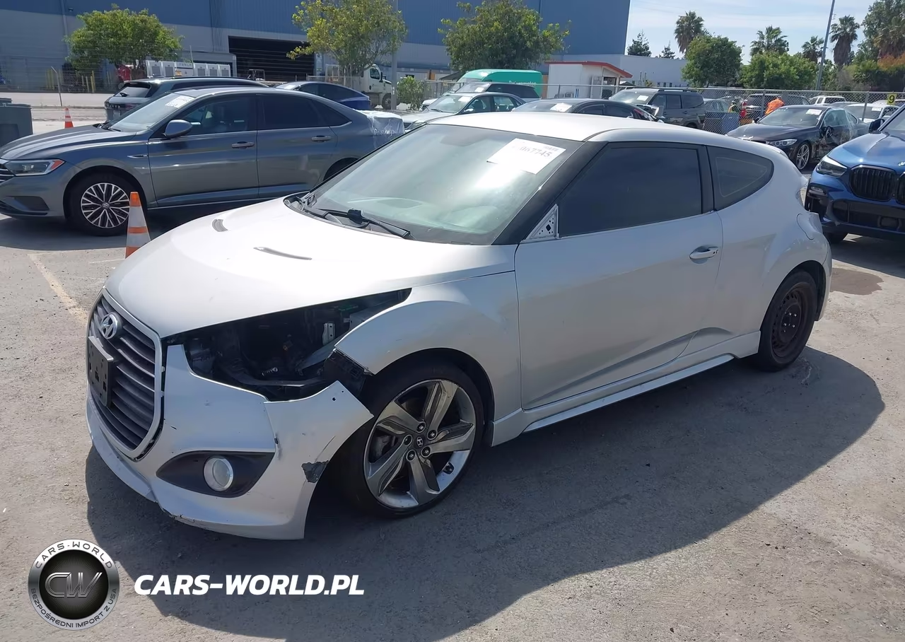 2015 Hyundai Veloster Turbo VIN:KMHTC6AE8FU225880 - 2