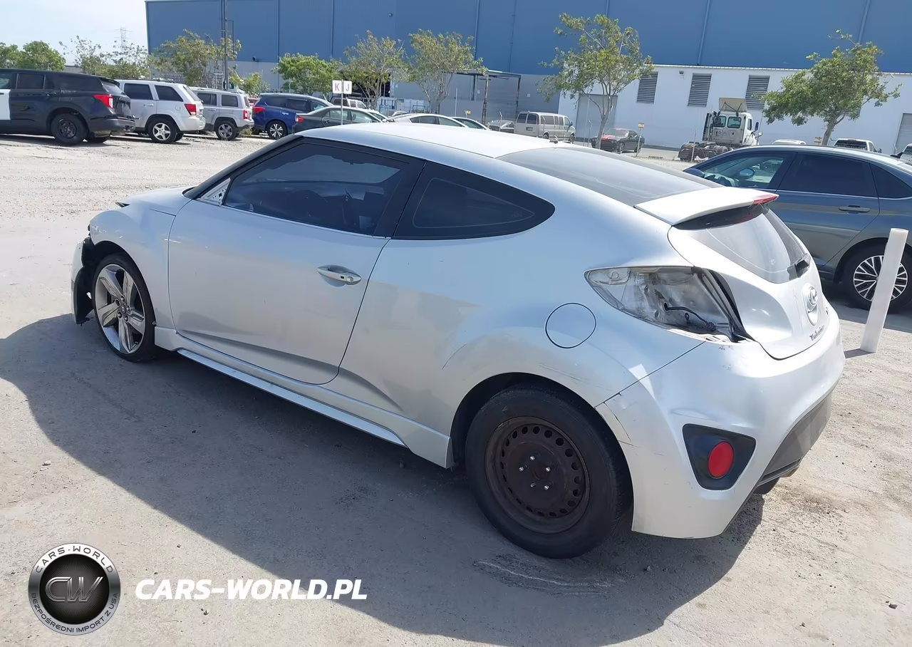 2015 Hyundai Veloster Turbo VIN:KMHTC6AE8FU225880 - 3