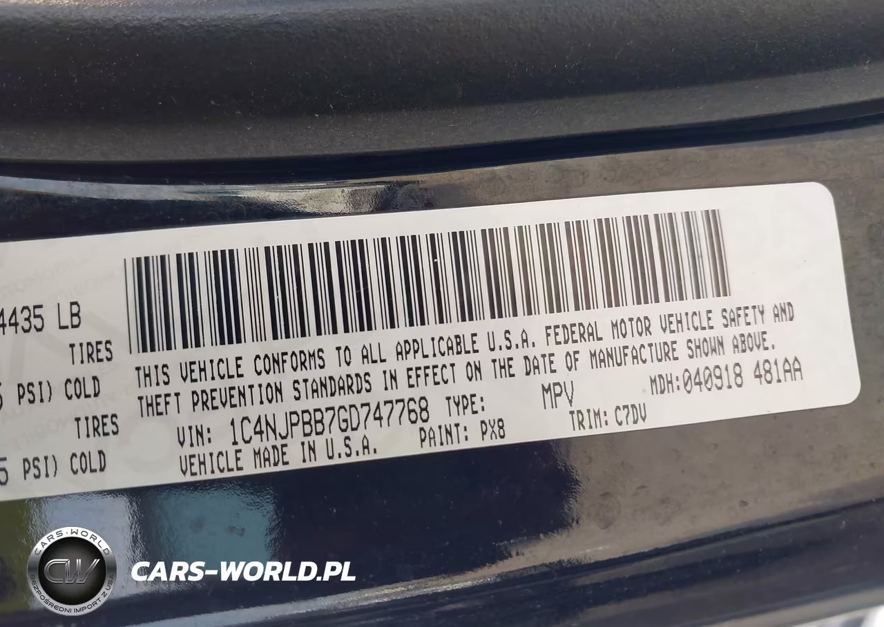 2016 Jeep Patriot Sport VIN:1C4NJPBB7GD747768 - 9