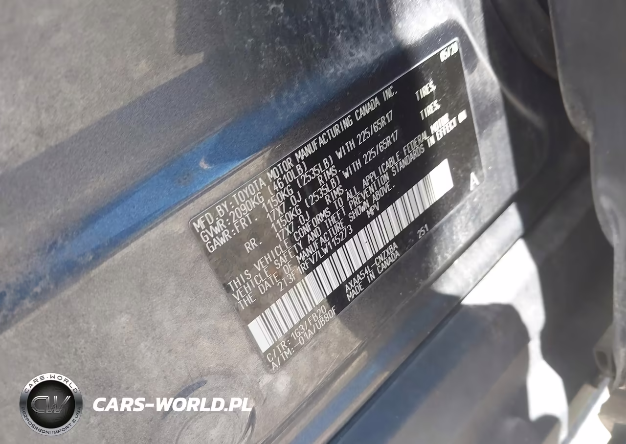 2020 Toyota Rav4 Le VIN:2T3F1RFV7LW115273 - 9