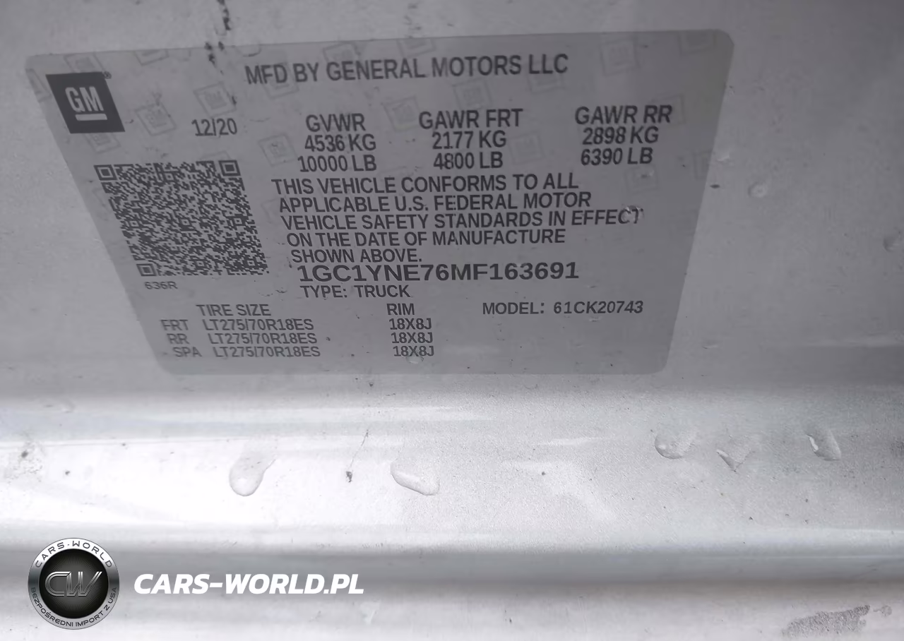 2021 Chevrolet Silverado 2500Hd 4Wd Standard Bed Lt VIN:1GC1YNE76MF163691 - 9