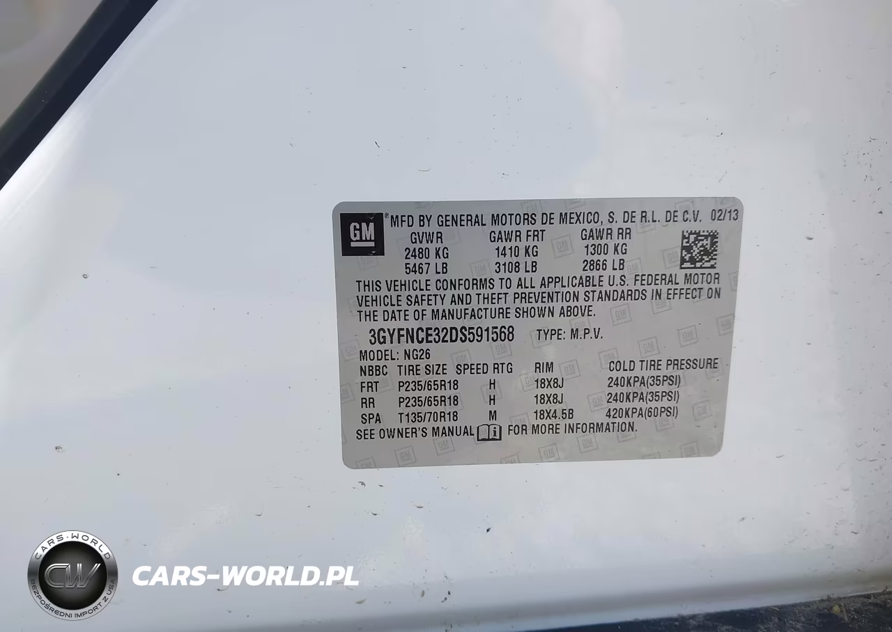 2013 Cadillac Srx Luxury Collection VIN:3GYFNCE32DS591568 - 9