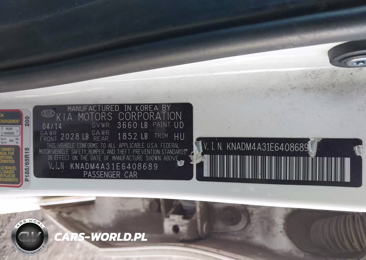 2014 Kia Rio Lx VIN:KNADM4A31E6408689 - 9
