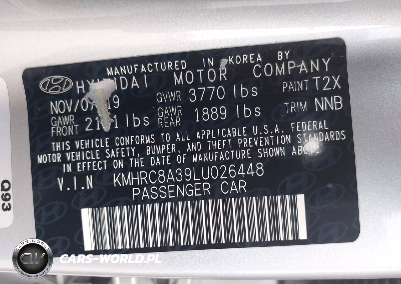 2020 Hyundai Venue Sel VIN:KMHRC8A39LU026448 - 9